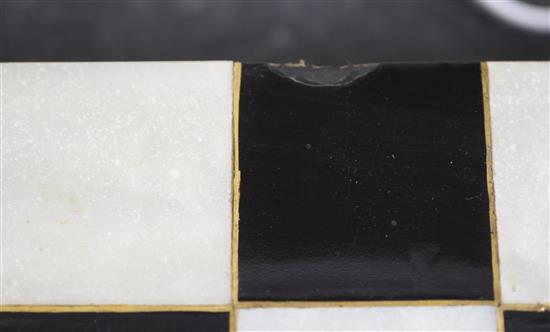 A Chinese export gilt-decorated lacquer chess / backgammon folding board, first half 19th century, height 7.3cm